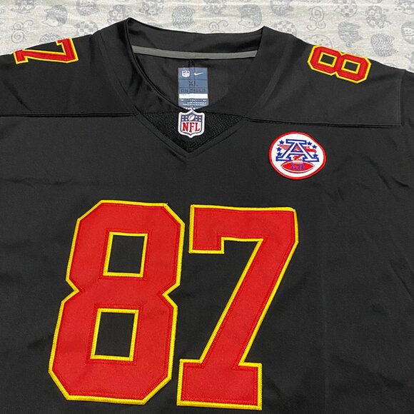 Nike Kansas City Chiefs Kelce No.87 Black Jersey - Picture 2 of 7